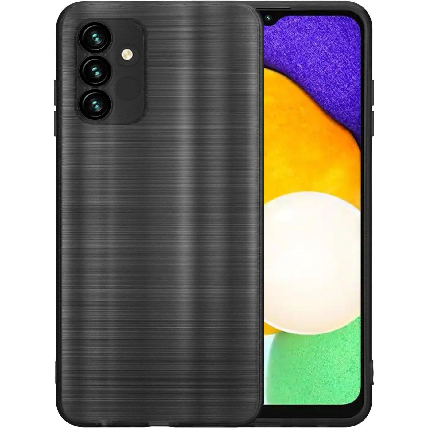 Thumbnail - Cadorabo Hülle für Samsung Galaxy A13 5G im TPU Brushed Kameraschutz LM160 Style (Samsung Galaxy A13 5G), Smartphone Hül...