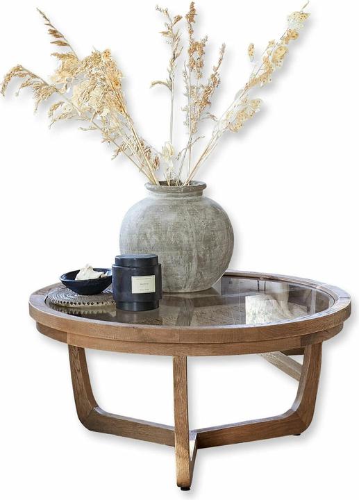 Image du produit Loberon Table basse Gradn Enclos marron/clair (38 x 80 cm)