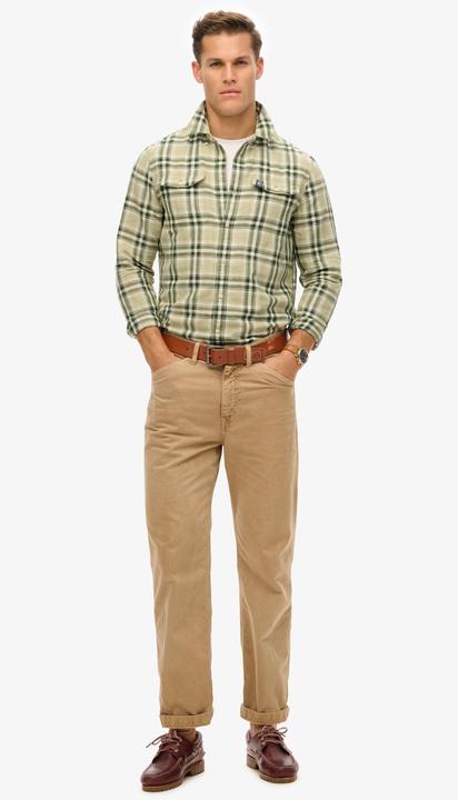 Produktbild Superdry The Merchant Store – Karohemd aus Leinen (XL)