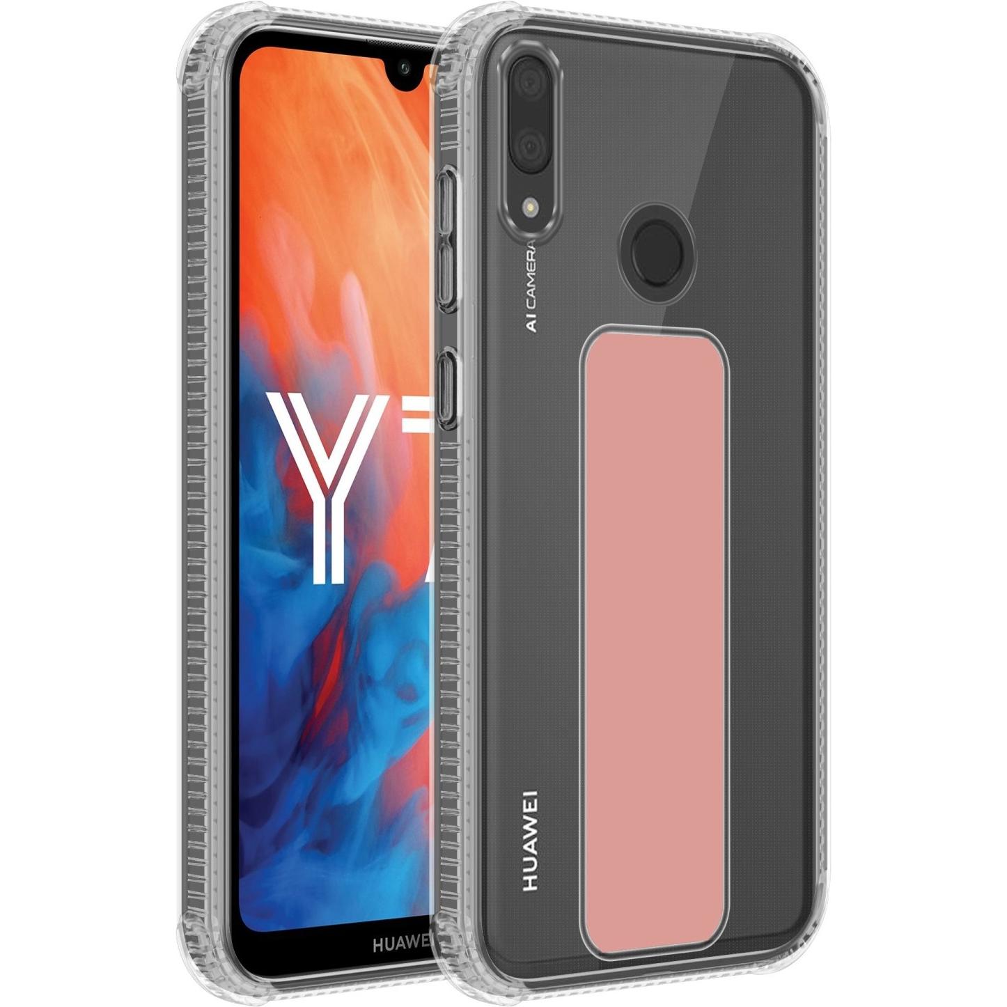 Cadorabo Hülle für Huawei Y7 2019 / Y7 PRIME 2019 im TPU mit Halterung LM167 Style (Huawei Y7 Prime (2019), Huawei Y7 (2...