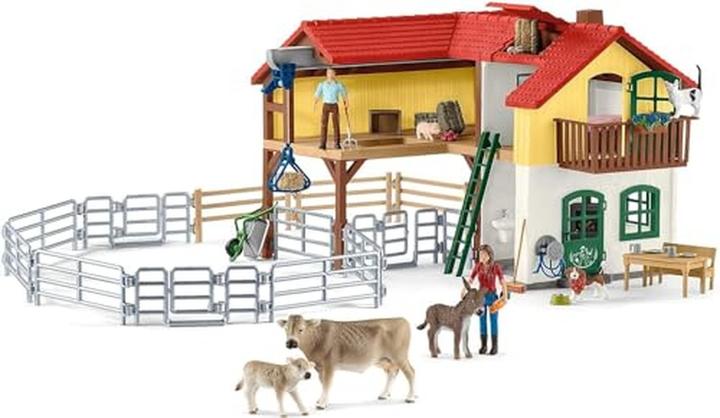 Actual product image Schleich Farmhouse with stable and animals