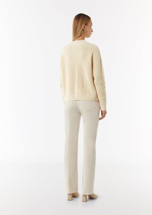 Image du produit Comma Strickpullover Strickpullover mit Zopfmuster am Ärmel (L)