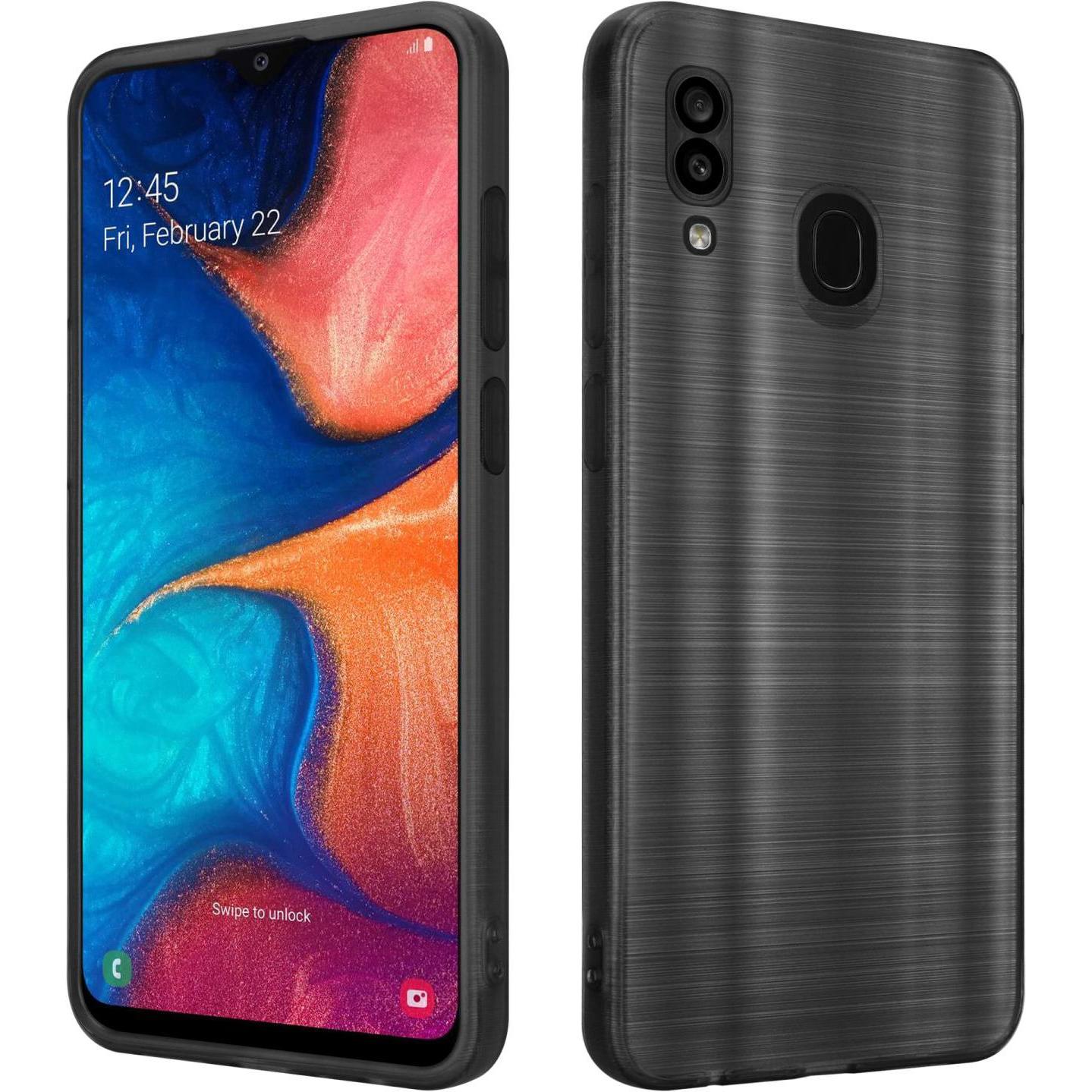Cadorabo Hülle für Samsung Galaxy A20 / A30 / M10s im TPU Brushed Kameraschutz LM160 Style (Samsung Galaxy A20, Samsung ...