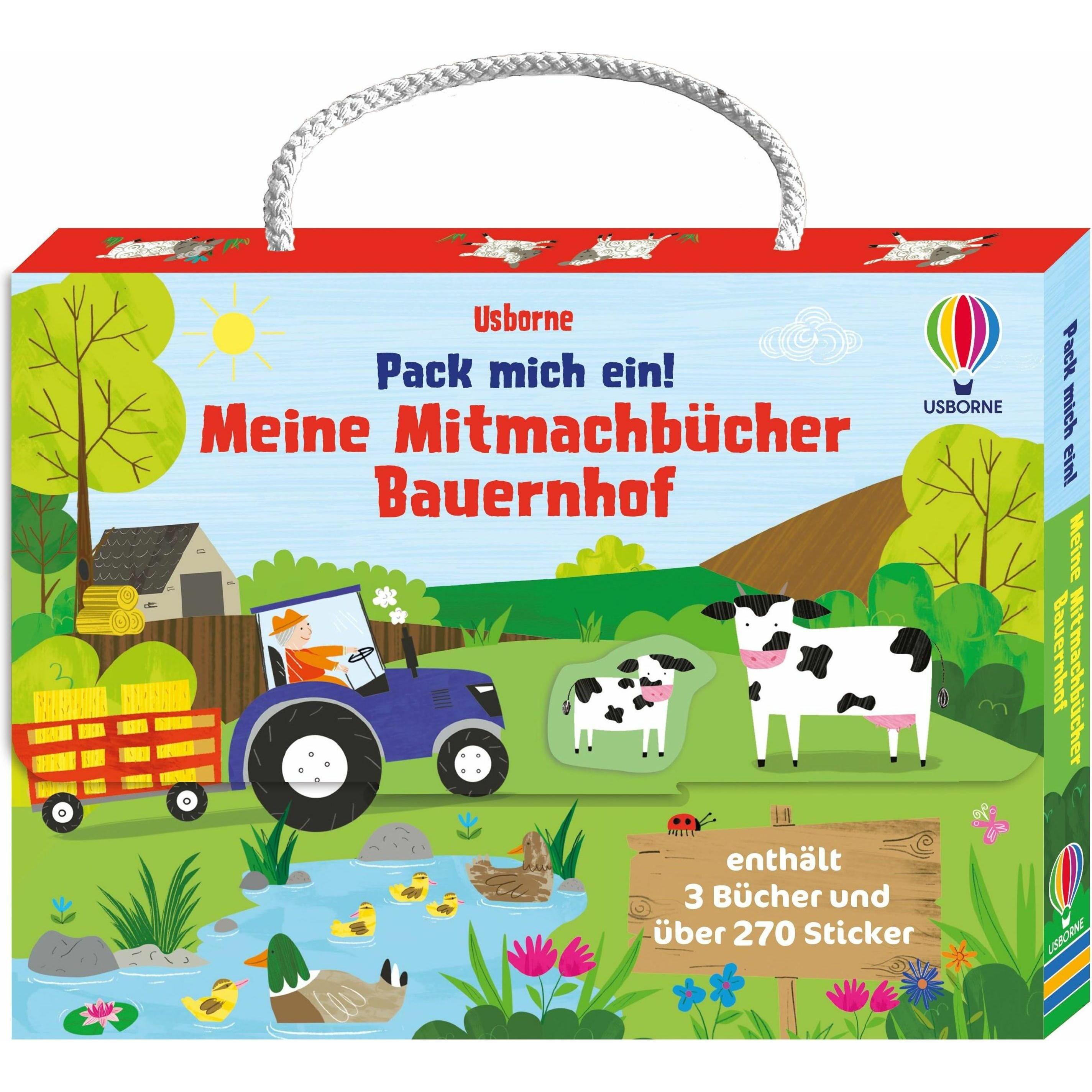 Usborne Publishing, Babybücher, Pack mich ein! Meine Mitmachbücher: Bauernhof (Deutsch)