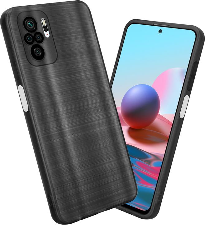 Actual product image Cadorabo Case for Xiaomi RedMi NOTE 10 4G / RedMi NOTE 10S in TPU Brushed Camera Protector LM160 Style (Xiaomi Mi Note 10, Xiaomi Redmi Note 10S)