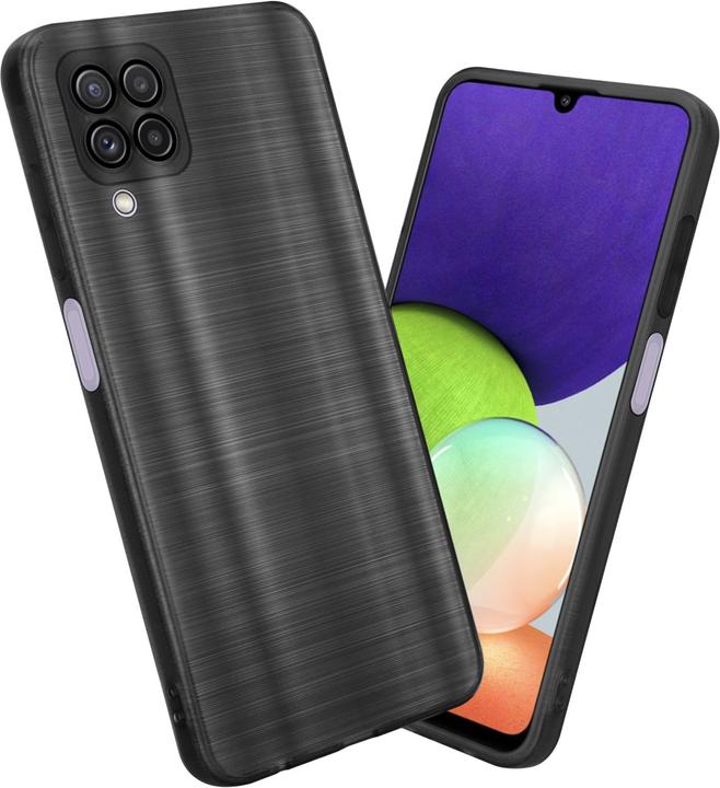 Image du produit Cadorabo Housse pour Samsung Galaxy A22 4G en TPU brossé Protection caméra style LM160 (Samsung Galaxy A22)