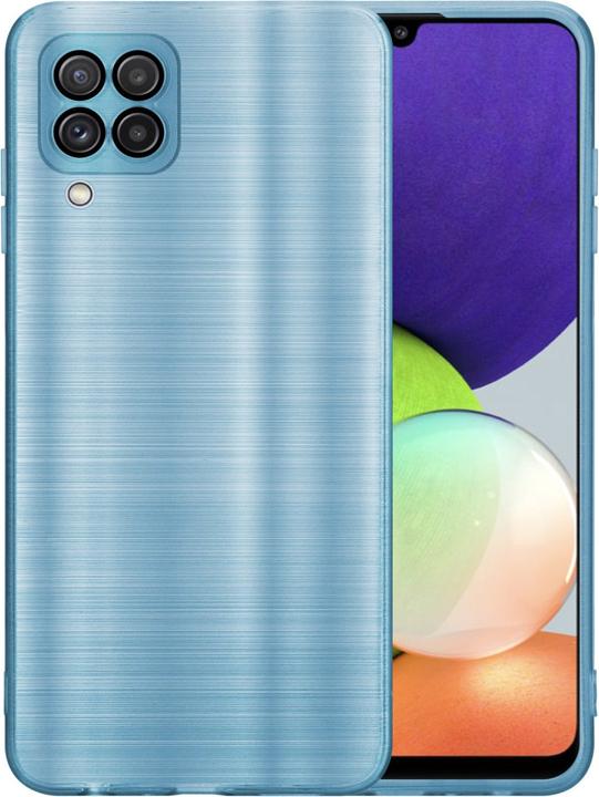 Image du produit Cadorabo Housse pour Samsung Galaxy A22 4G en TPU brossé Protection caméra style LM160 (Samsung Galaxy A22)