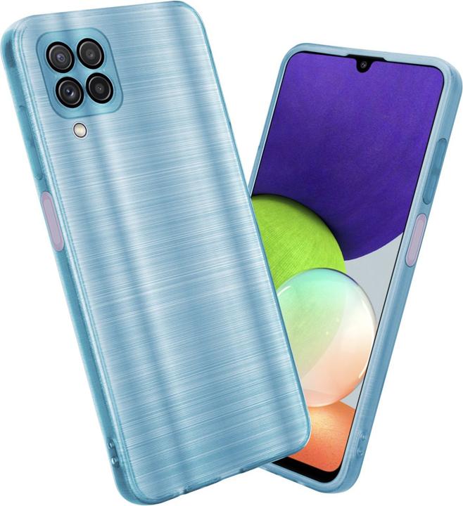 Image du produit Cadorabo Housse pour Samsung Galaxy A22 4G en TPU brossé Protection caméra style LM160 (Samsung Galaxy A22)