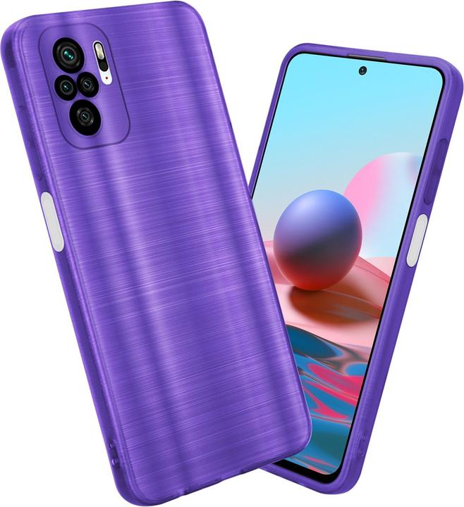 Actual product image Cadorabo Case for Xiaomi RedMi NOTE 10 4G / RedMi NOTE 10S in TPU Brushed Camera Protector LM160 Style (Xiaomi Mi Note 10, Xiaomi Redmi Note 10S)