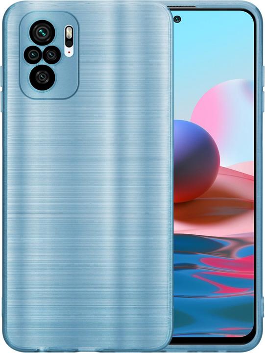 Actual product image Cadorabo Case for Xiaomi RedMi NOTE 10 4G / RedMi NOTE 10S in TPU Brushed Camera Protector LM160 Style (Xiaomi Mi Note 10, Xiaomi Redmi Note 10S)