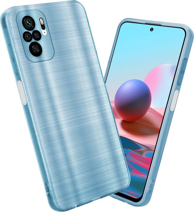 Actual product image Cadorabo Case for Xiaomi RedMi NOTE 10 4G / RedMi NOTE 10S in TPU Brushed Camera Protector LM160 Style (Xiaomi Mi Note 10, Xiaomi Redmi Note 10S)