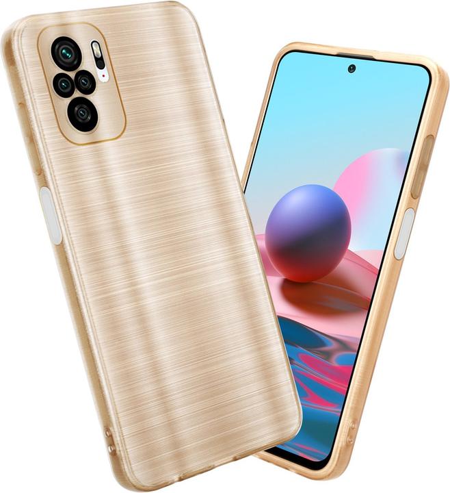 Actual product image Cadorabo Case for Xiaomi RedMi NOTE 10 4G / RedMi NOTE 10S in TPU Brushed Camera Protector LM160 Style (Xiaomi Mi Note 10, Xiaomi Redmi Note 10S)
