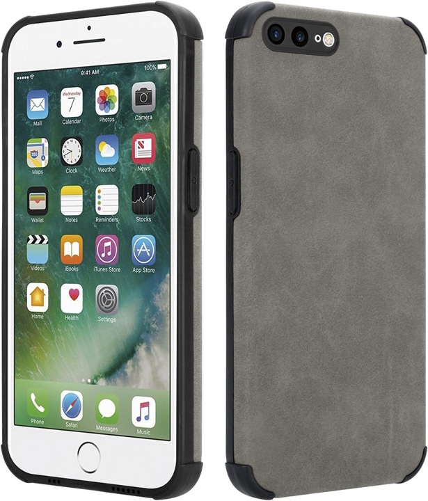 Image du produit Cadorabo Housse pour Apple iPhone 7 PLUS / 7S PLUS / 8 PLUS en cuir mat TPU style LM161 (Apple iPhone 7 Plus, Apple iPhone 7s Plus)
