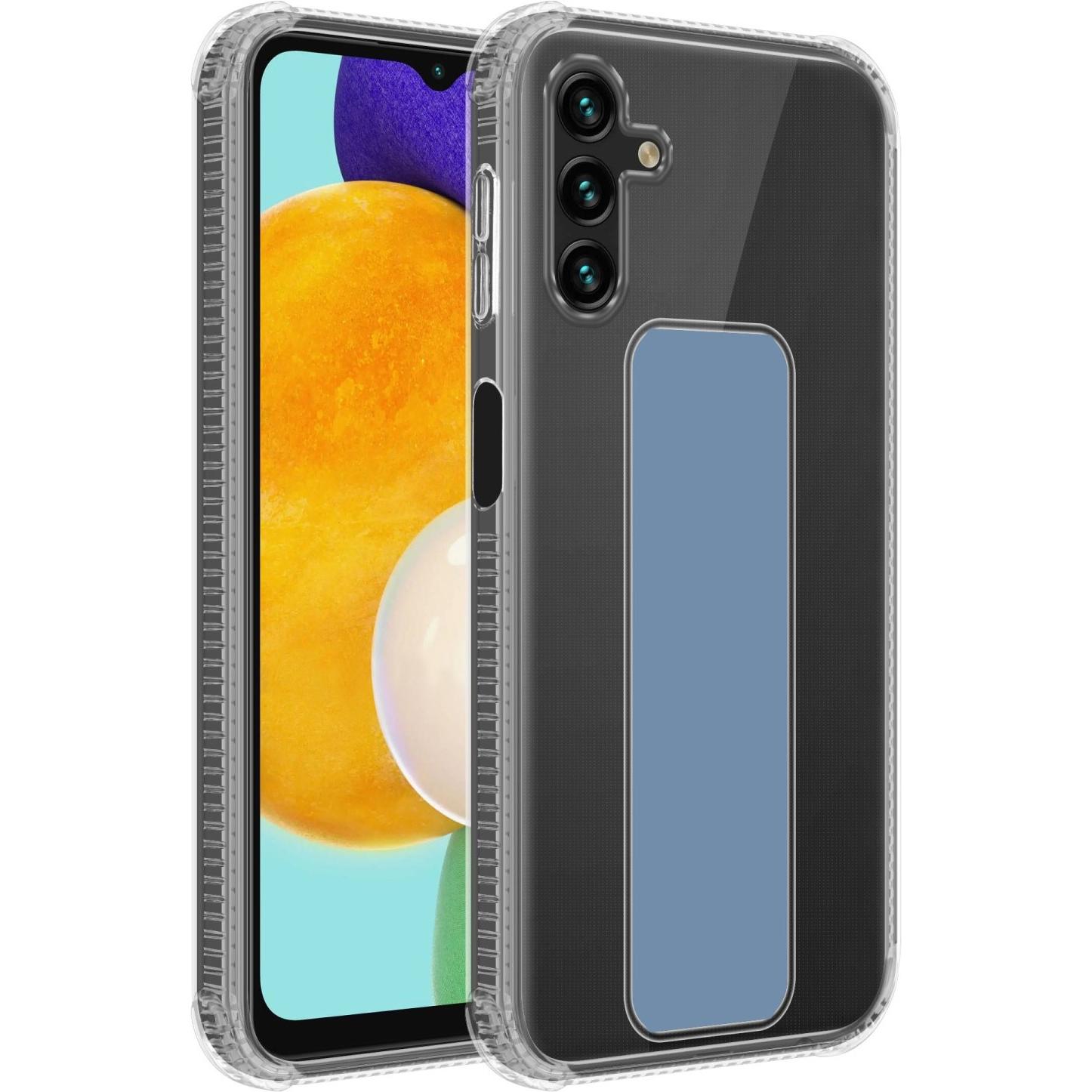 Cadorabo Hülle für Samsung Galaxy A13 5G im TPU mit Halterung LM167 Style (Samsung Galaxy A13 5G), Smartphone Hülle, Bla...