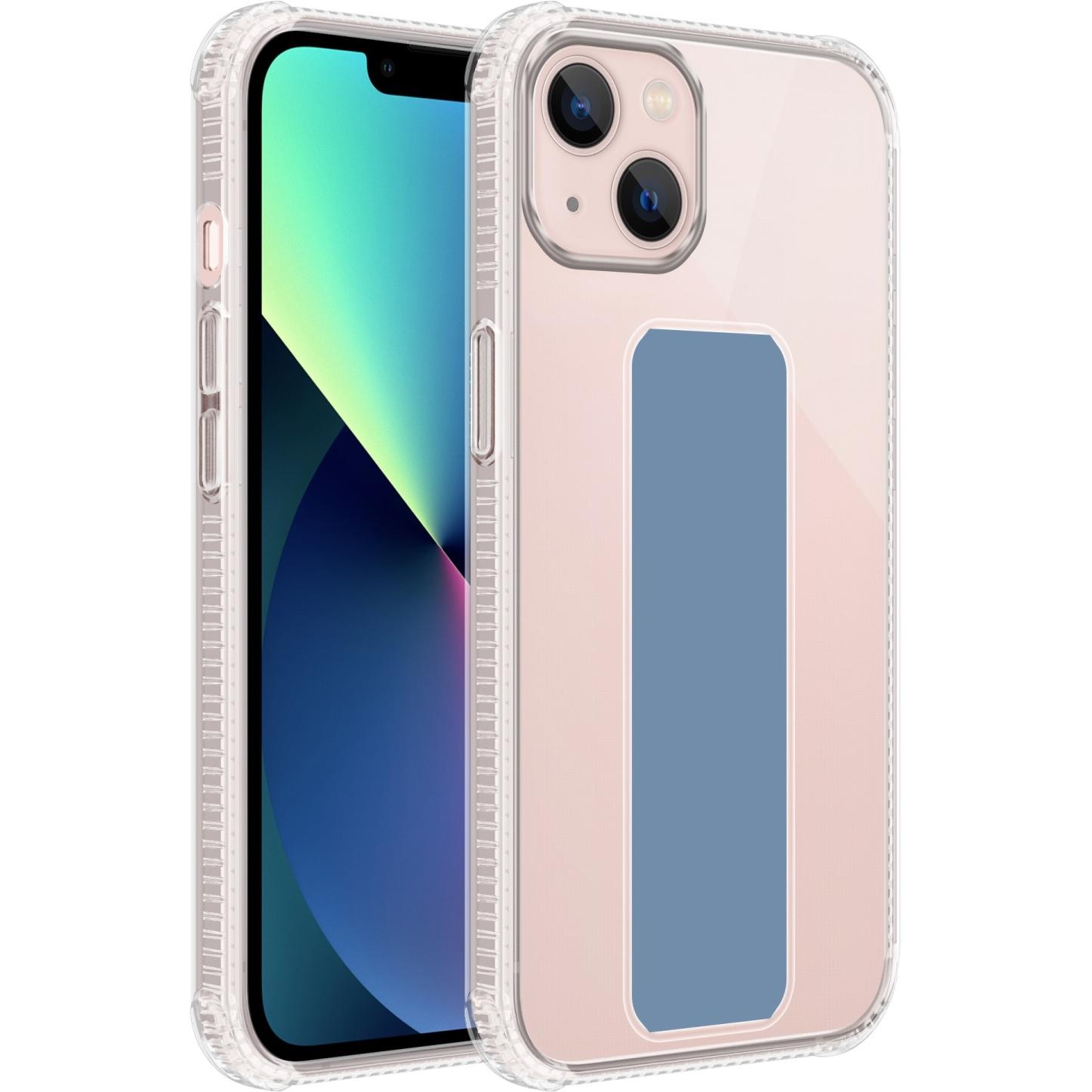 Thumbnail - Cadorabo Hülle für Apple iPhone 13 im TPU mit Halterung LM167 Style (Apple iPhone 13), Smartphone Hülle, Blau