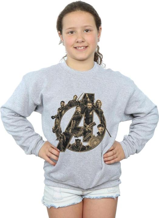 Produktbild Avengers Infinity War Logo Sweatshirt Mädchen (128)