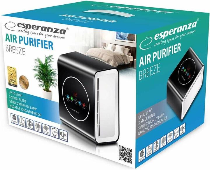 Image du produit Esperanza EHP001 Purificateur d'air 45 dB (20 m²)