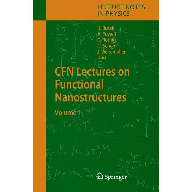 CFN Lectures on Functional Nanostructures, Fachbücher von Christian Röthig, Gerd Schön, Annie K. Powell, Kurt Busch, Jör...