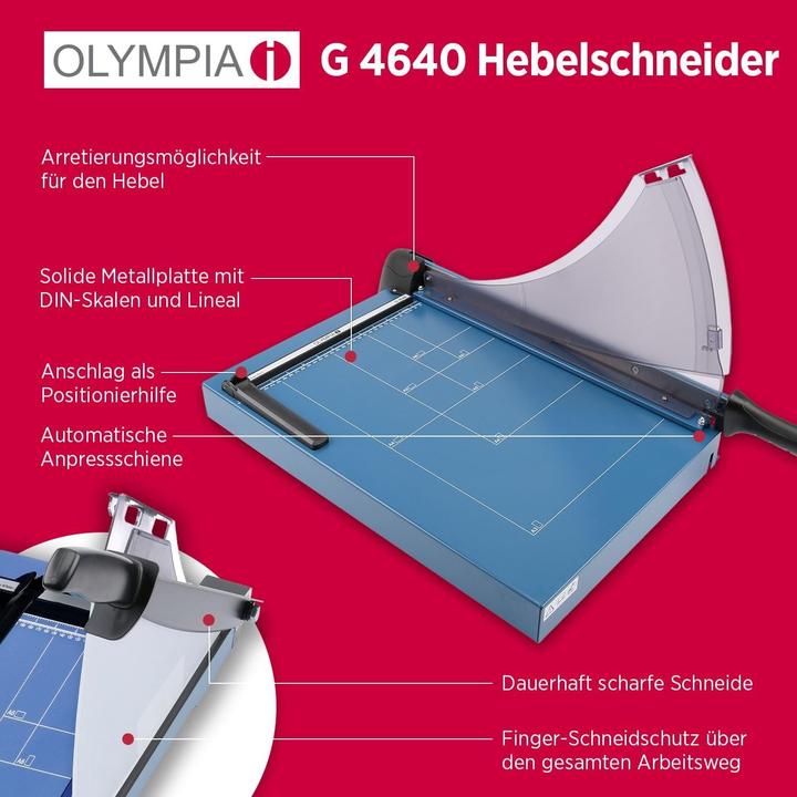 Image du produit Olympia Machine à découper G 4640 (40 feuilles, A3)