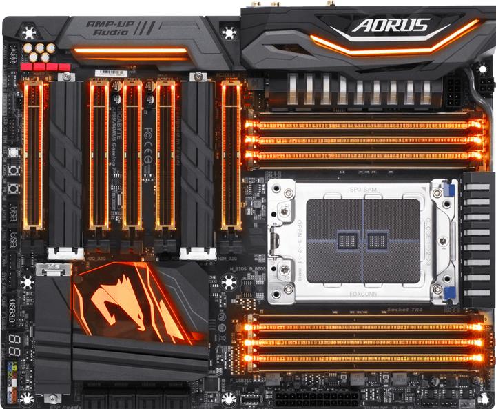 Actual product image Gigabyte AORUS X399 Gaming 7 (TR4, AMD X399, ATX)