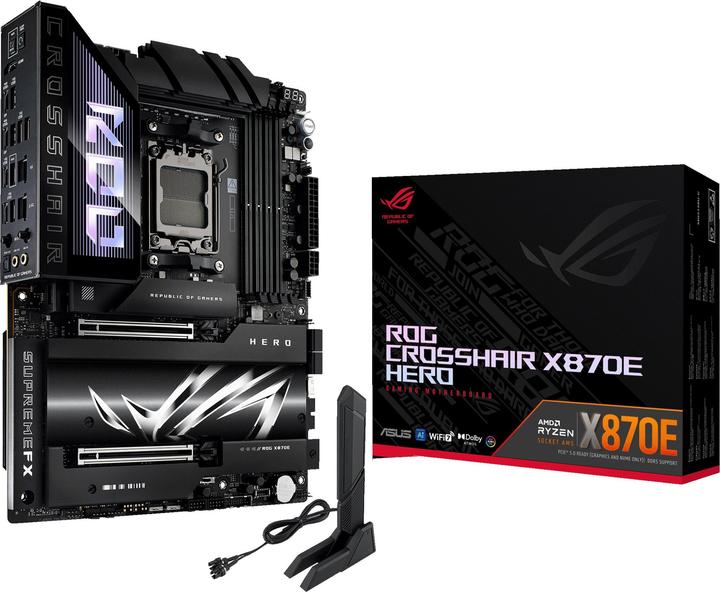 ASUS Rog Crosshair X870e Hero (AM5, AMD X870E, ATX)