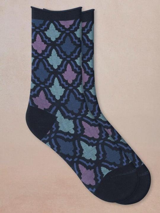 Produktbild Bleuforêt Veloutées Socken Mosaique (Einzelpack, 39 - 41)