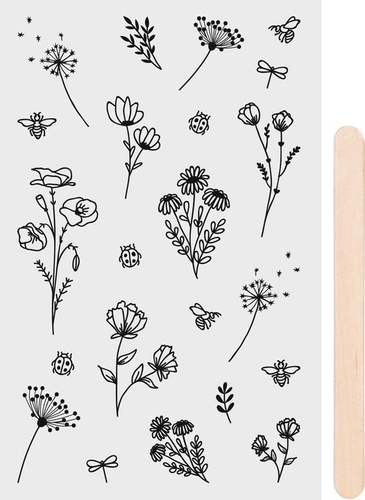 Image du produit Heyda Autocollants à gratter "Fleurs