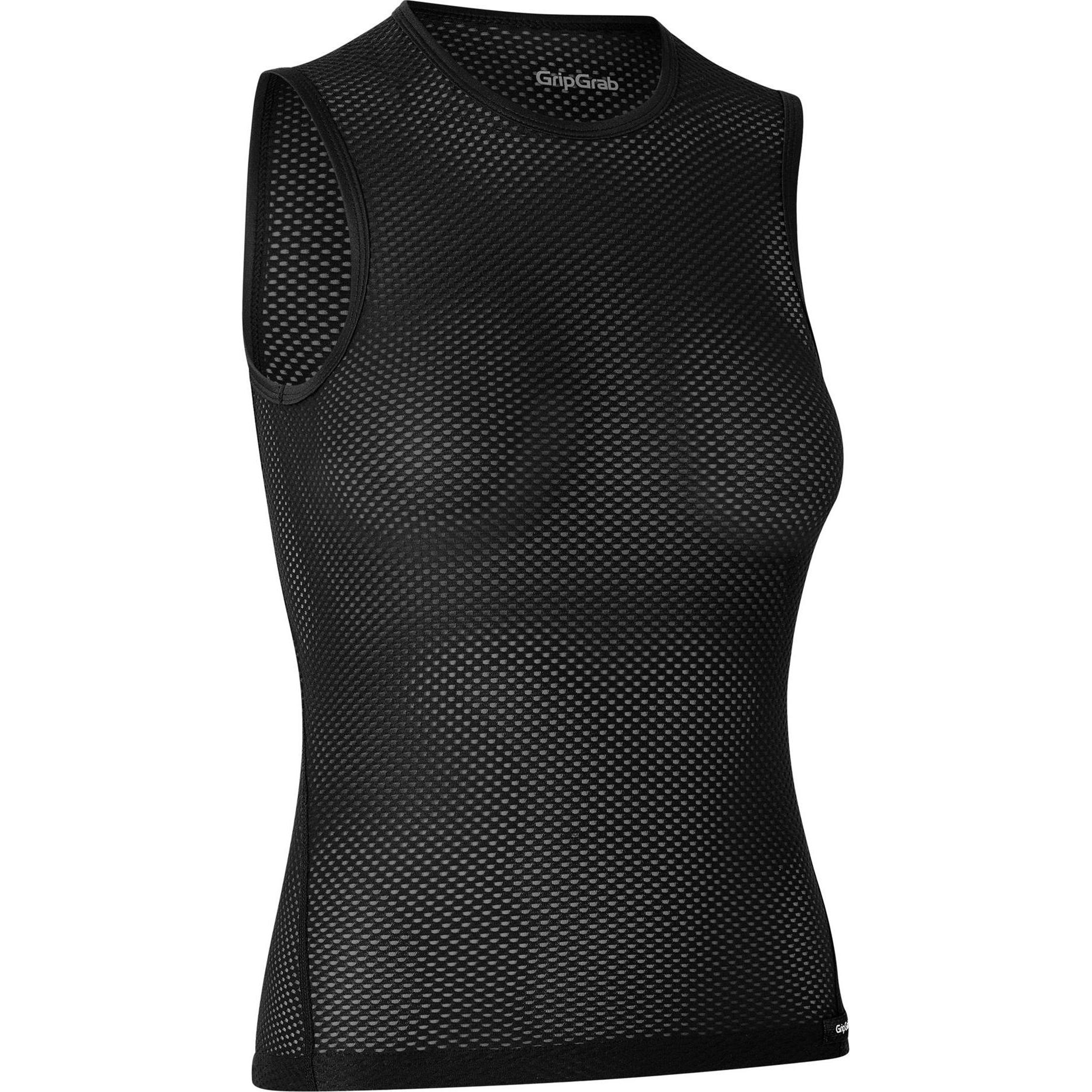 GripGrab, Damen, Funktionsshirt, Ultralight Sleeveless Mesh Damen Base Layer Unterhemd (XS), Schwarz, XS