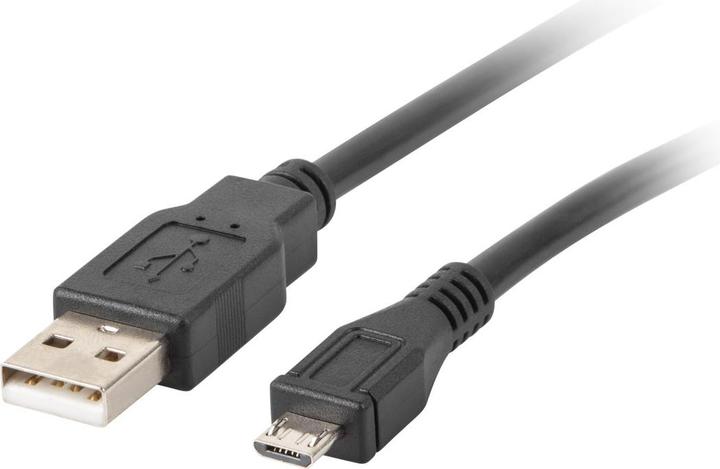 Produktbild Lanberg CA-USBM-10CC-0010-BK USB Kabel 1 m 2.0 Micro-USB B USB A Schwarz (1 m, USB 2.0)