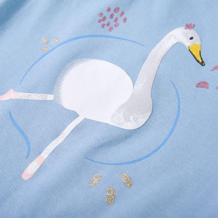 Produktbild vidaXL Kinder-Langarmshirt Hellblau 116,Material: 95 % Baumwolle. 5 (116)