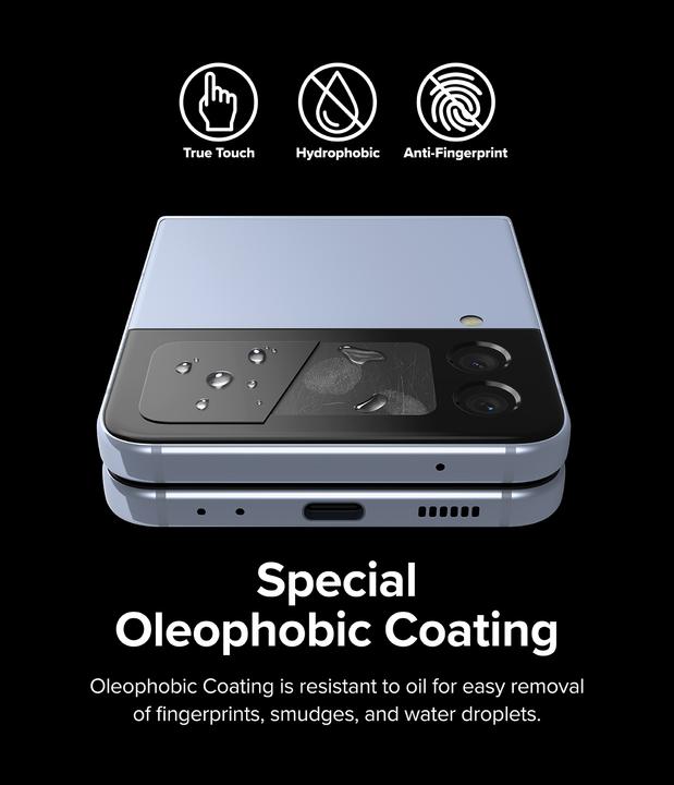 Actual product image Ringke Cover Display Glass 3x Tempered Glass for Samsung Galaxy Z Flip4 for Rear Mini Display (G4as0 (3 pcs., Samsung Galaxy Z Flip4)