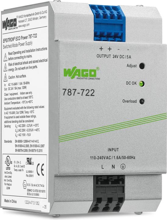Actual product image Wago DIN-rail power supply unit (DIN-rail