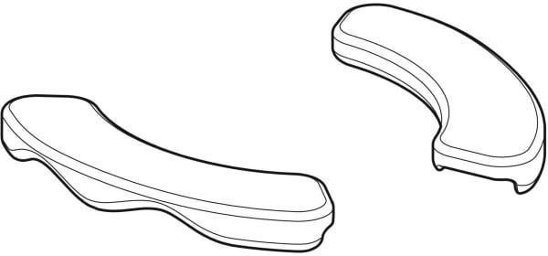 Produktbild Geberit GE Set Sitzauflagen für WC grau grau