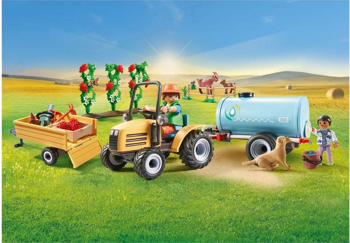 Produktbild Playmobil 71442 Traktor mit Anhänger und Wassertank (71442, Playmobil Country)