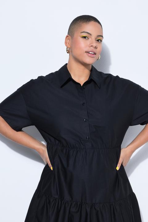 Image du produit Studio Untold Robe maxi à volants, manches courtes et coupe évasée (46, 48)