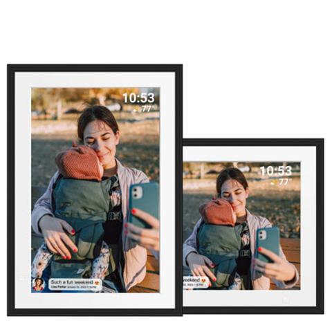 Produktbild Benel Frameo Digitaler Fotorahmen HF-109T Schwarz 10.1 Inch mit FrameGlow (10.10", 1280 x 800 Pixel)