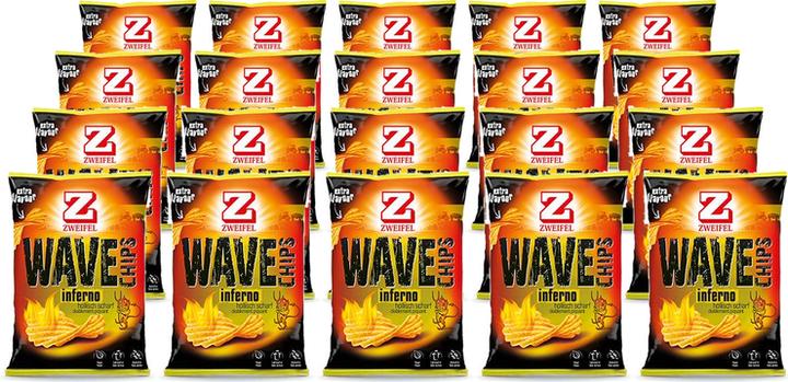 Produktbild Zweifel Wave Chips Inferno (600 g, 20 Stk.)