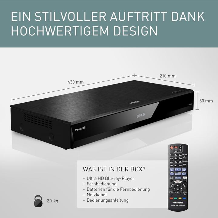 Immagine prodotto Panasonic Dp-Ub824egk (Lettore Blu-ray)