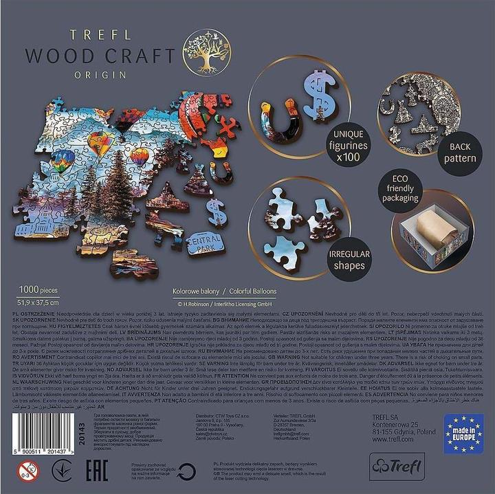 Produktbild Trefl Holzpuzzle 1000 Teile - Bunte Luftballons (1000 Teile)