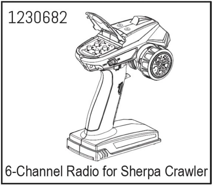 Image du produit Absima Emetteur pour CR3.4 Crawler (Sherpa) 6 canaux