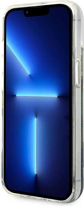 Produktbild Guess GUHCP14MLFLSB iPhone 14 Plus 6,7" niebieski/blue hardcase Flower Liquid Glitter (Apple iPhone 14 Plus)