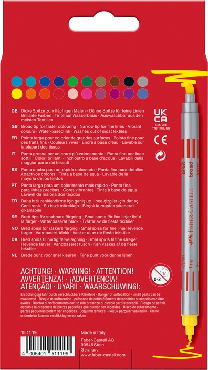 Actual product image Faber-Castell Double-fibre pens (Multicolor, 20 x)