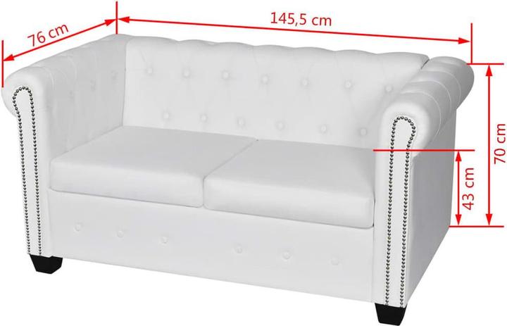 Produktbild VidaXL Nestario (3-Sitzer, 2-Sitzer)