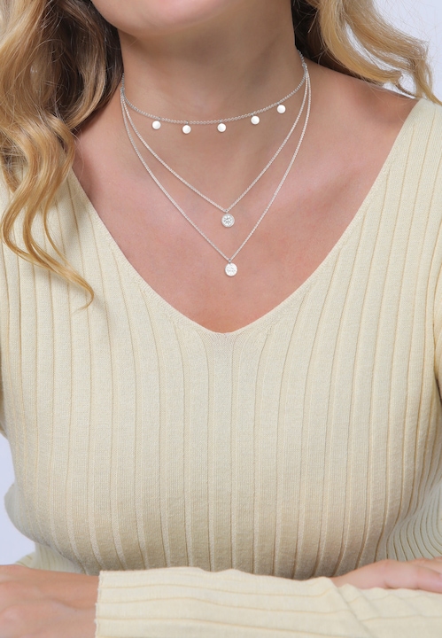 Produktbild Elli Choker Layer Kreis (925 Silber, 36 cm)