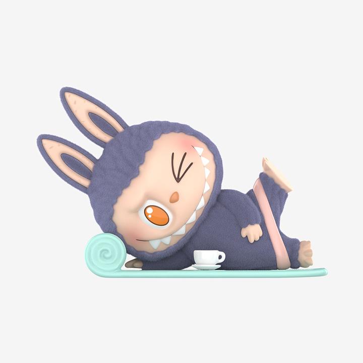 Actual product image Pop Mart Labubu The Monsters Lazy Yoga Series Figures Sealed Case (Einzelpack)