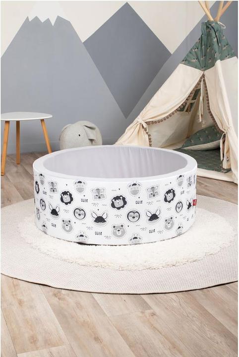 Immagine prodotto Knorrtoys Bällebad soft - "Cute Animals" - 150 balls grey/white/transparent (ca. 7 cm)