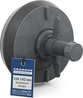 Crassus Schnellverschlussstopfen, CSV 125, Spannbereich 121-142 mm