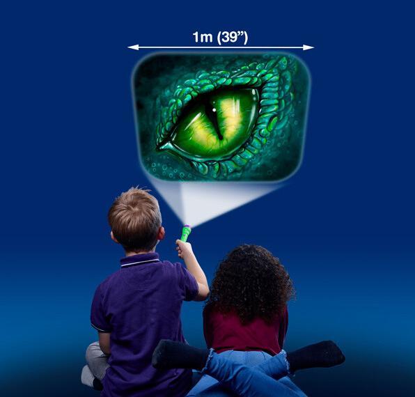 Actual product image Brainstorm Torch and spotlight - magic and dragons (English, French, German, Italian, Spanish)