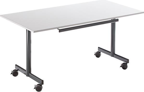 Image du produit kaiserkraft Table avec plateau rabattable, mobile