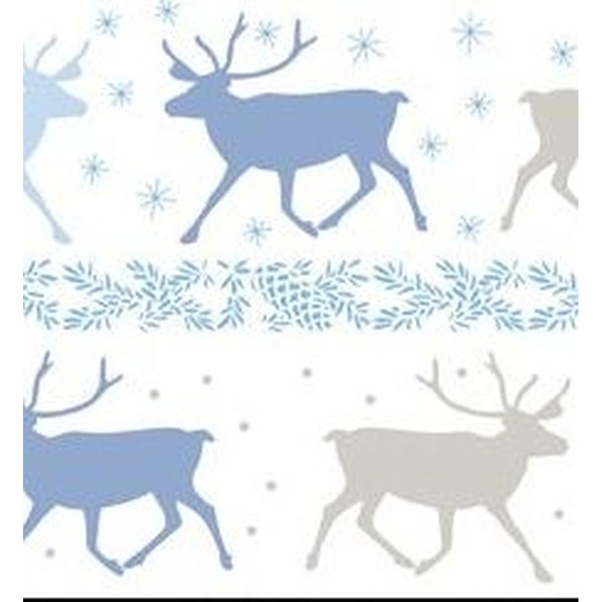Ursus, Bastelpapier, Transparentpapier 115 g/qm A4 VE=25 Blatt Classic Christmas blau/braun Motiv 2 (115 g/m², 25 x)